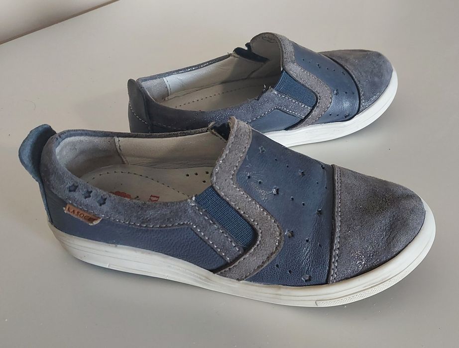 Mokasyny, buty wsuwane Lasocki kids, skóra naturalna
