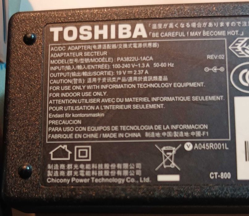 Adaptador Toshiba