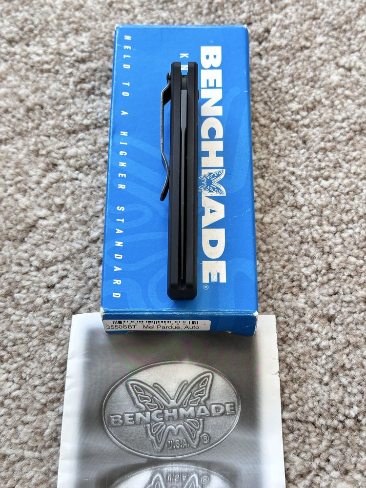 Benchmade 3550SBT Mel Pardue, Auto. Складний ніж. Оригінал!