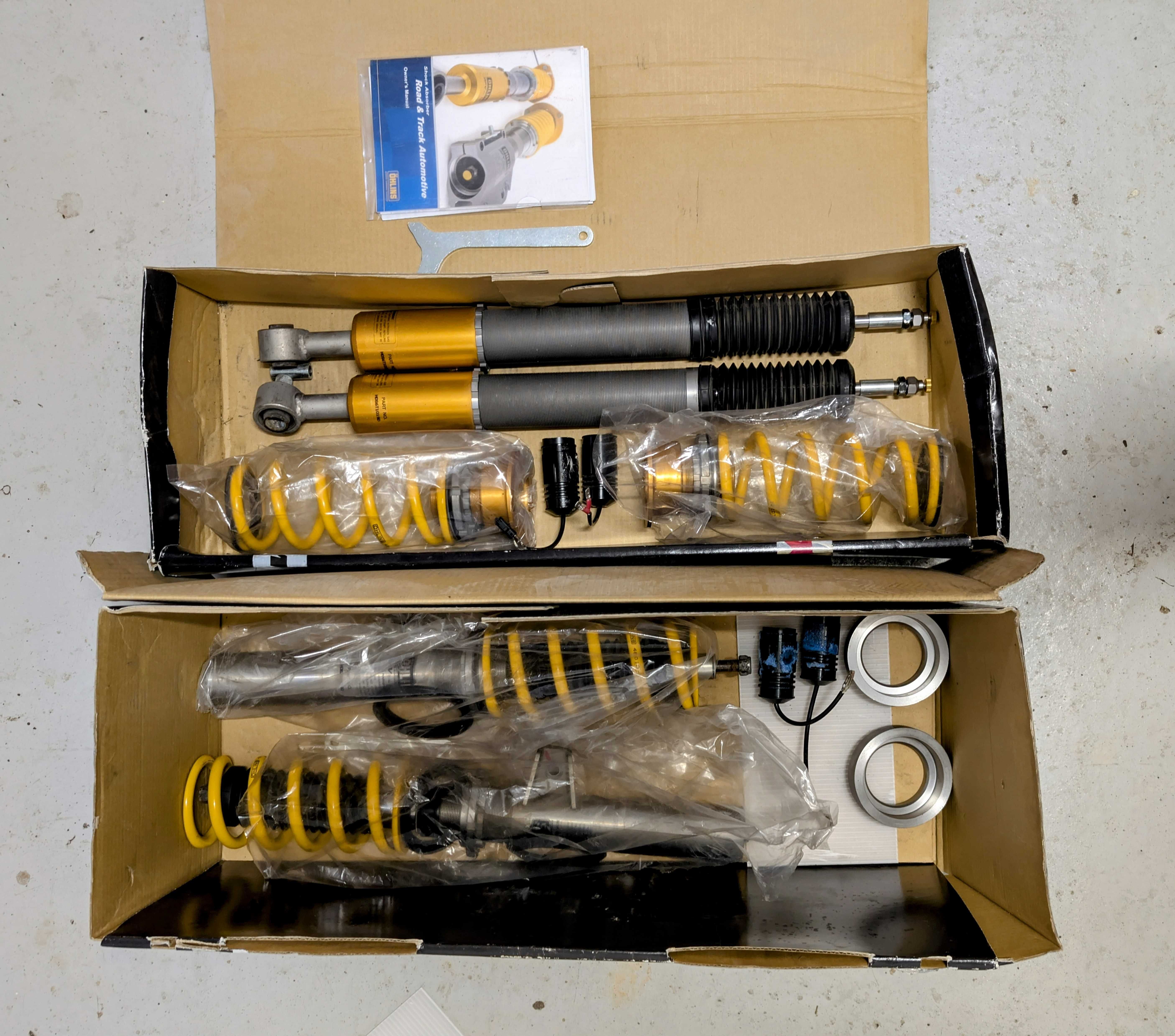 Suspensão Ohlins completa para Honda Type R Fk2