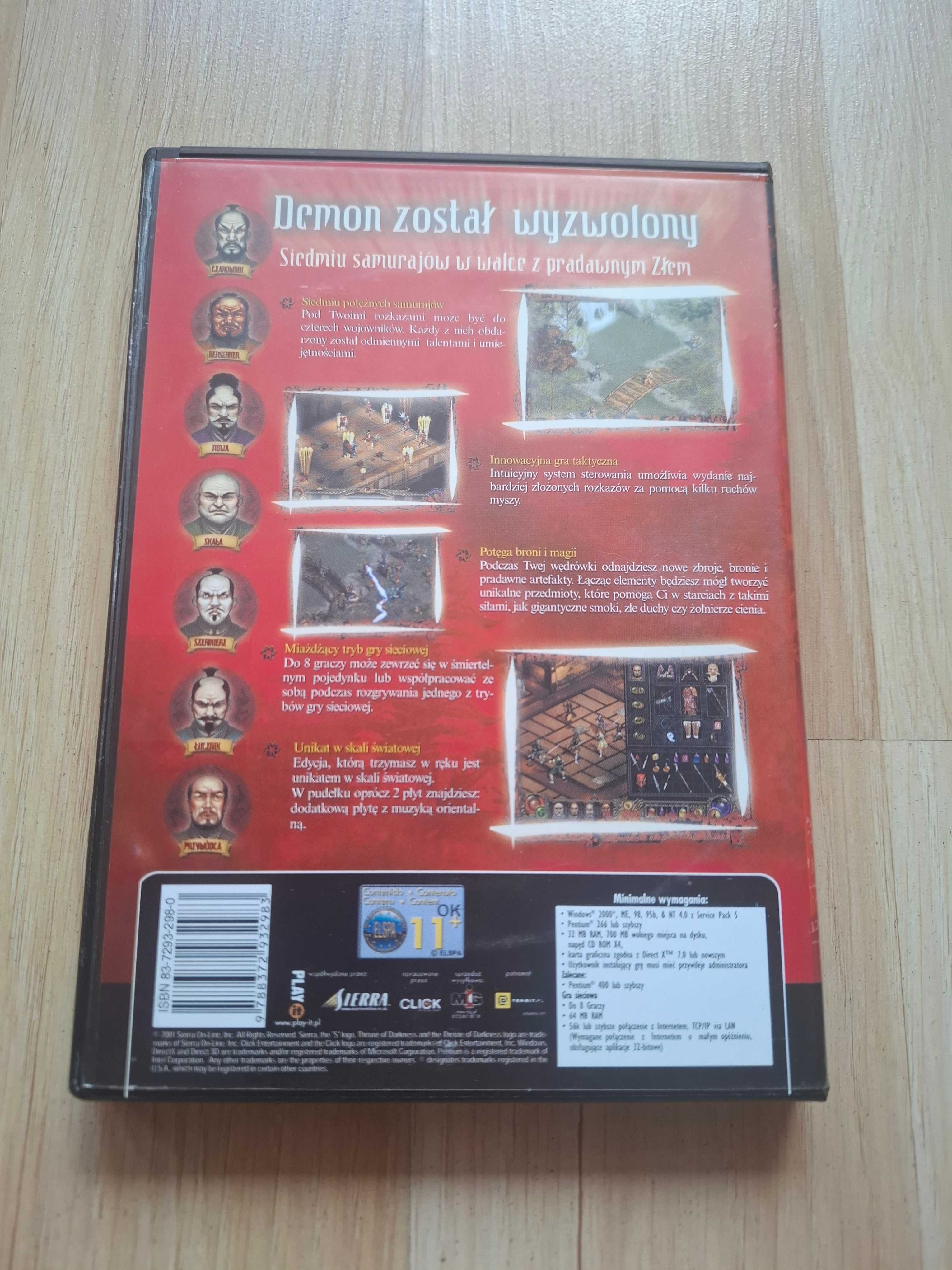 Throne of Darkness PC 2xCD PL 2001 Siedmiu Samurajów