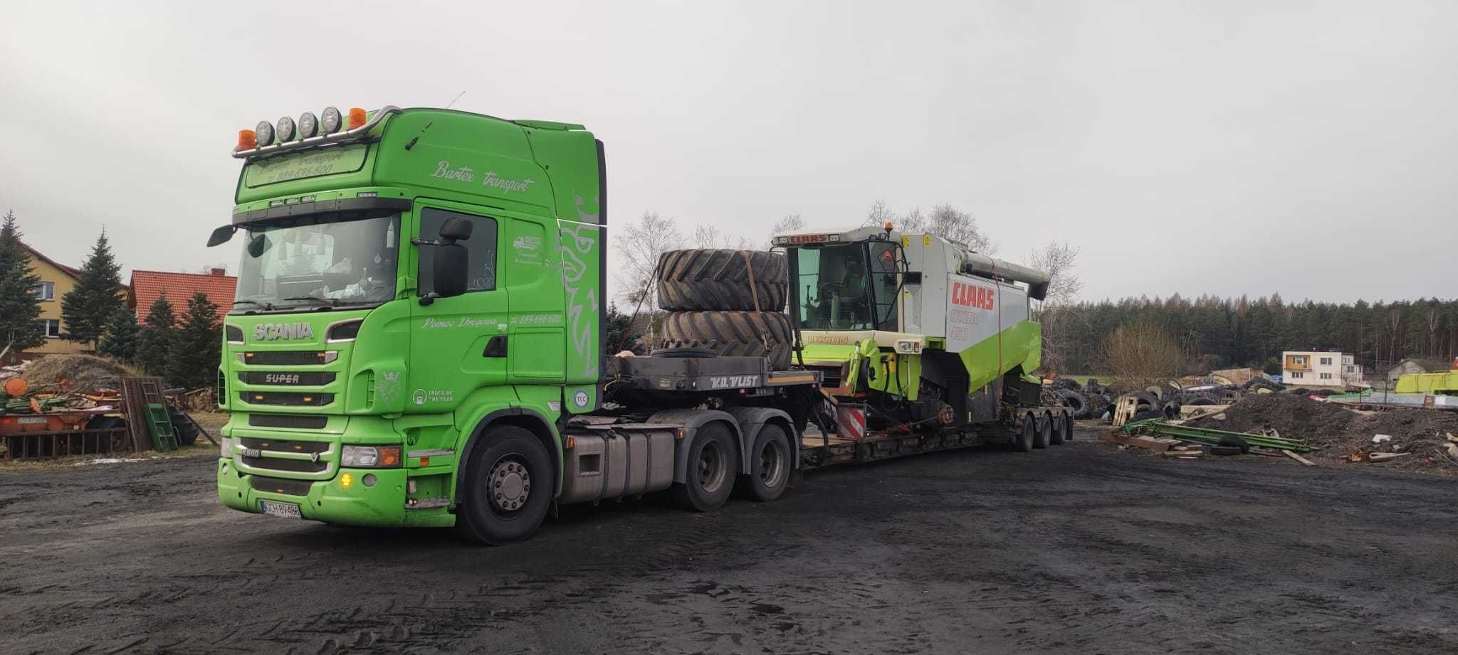 Transport kombajnów, maszyn rolniczych