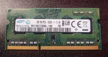 Pamięć RAM SAMSUNG 4GB DDR3 1600MHZ PC3L-12800S 1,35 V do laptopa