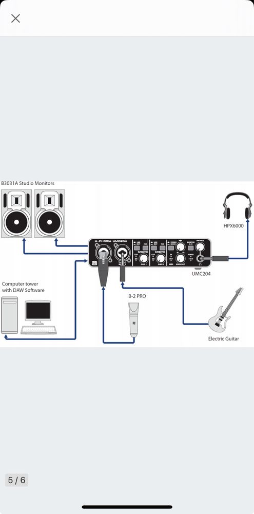 Audio interfejs Behringer UMC22 czarny