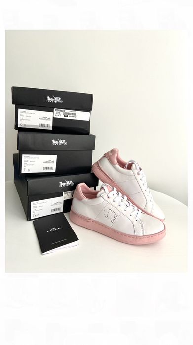 Женские кожаные кеды COACH 37р оригинал жіночі кеди шкіряні оригінал