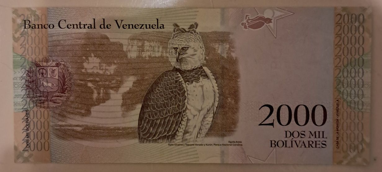 Notas da República Bolivariana da Venezuela , Não Circuladas.