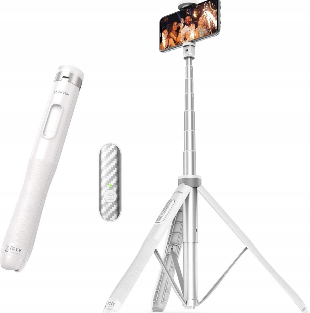 Designerski Selfie Stick + Statyw do telefonu w jednym marki Atumtek