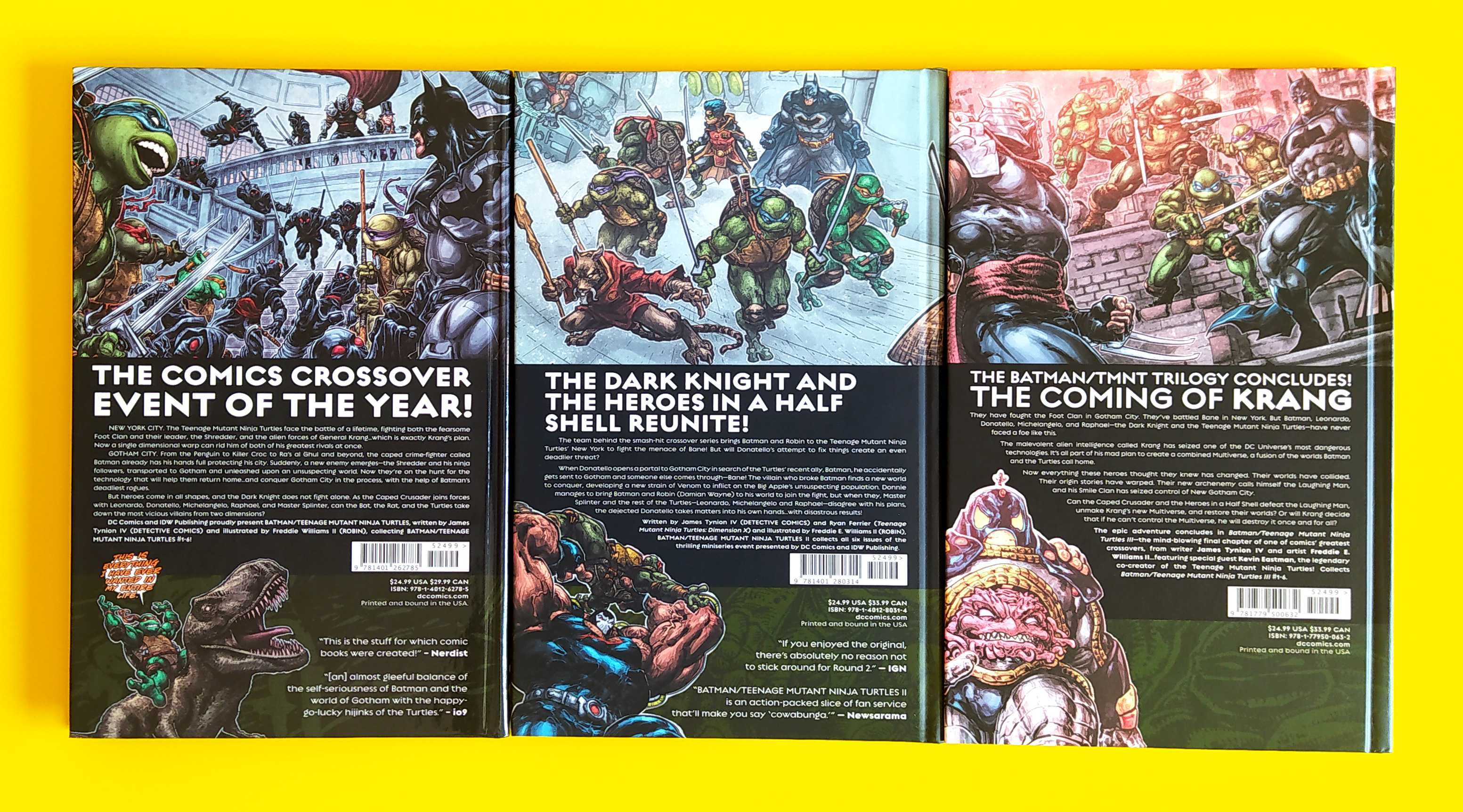 Livros Batman Teenage Mutant Ninja Turtles Vols I II III
