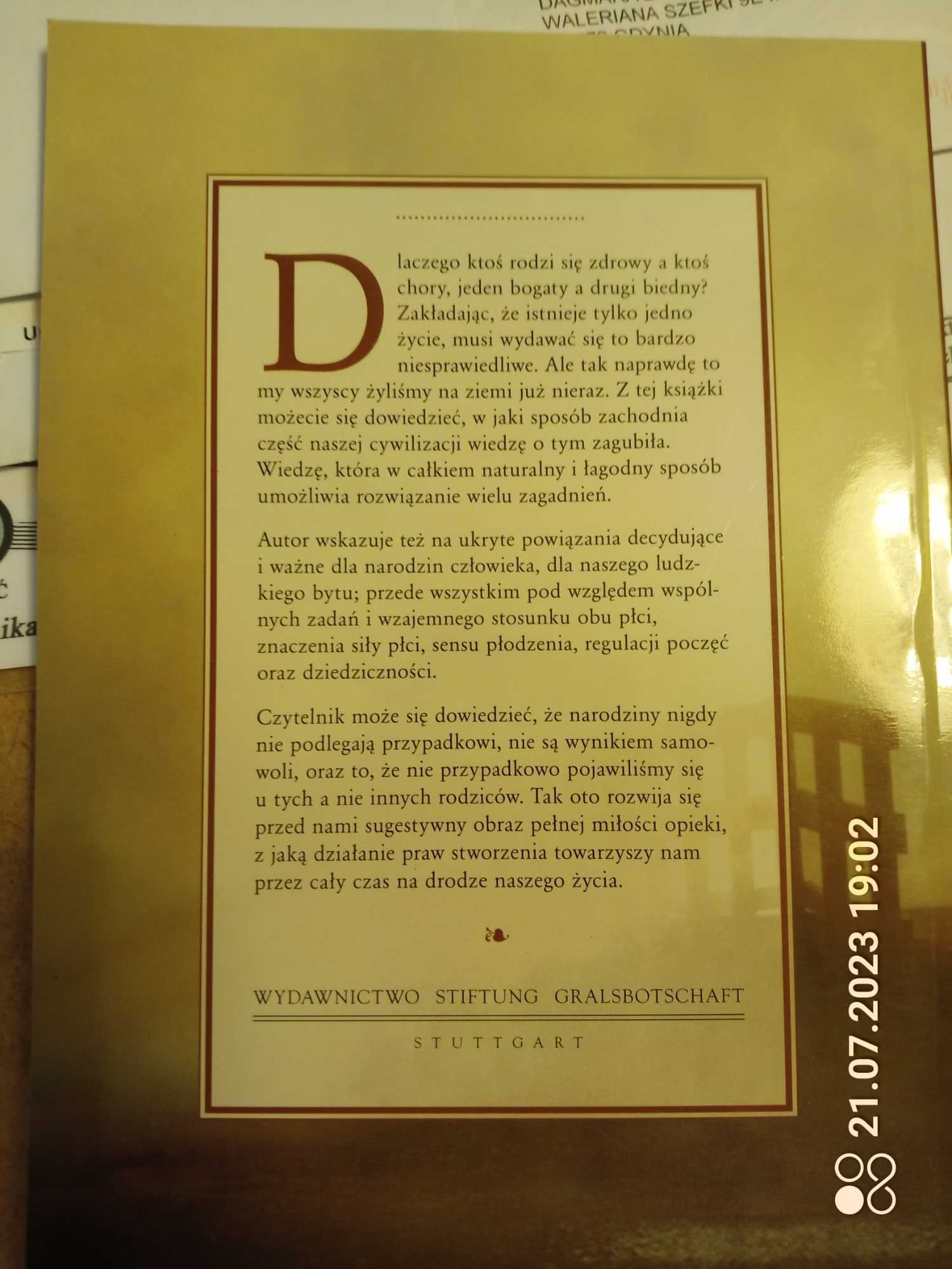 Ukryte powiazania okreslaja nasze ziemskie zycie , Richard Steinpach