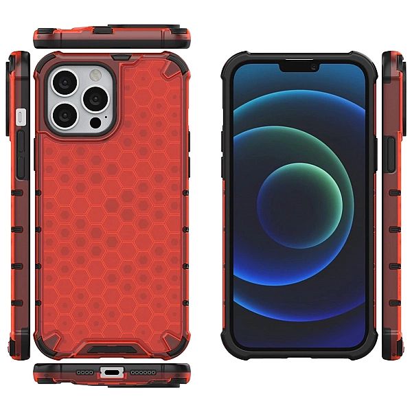Honeycomb etui pancerny pokrowiec z żelową ramką iPhone 13 Pro Max cze
