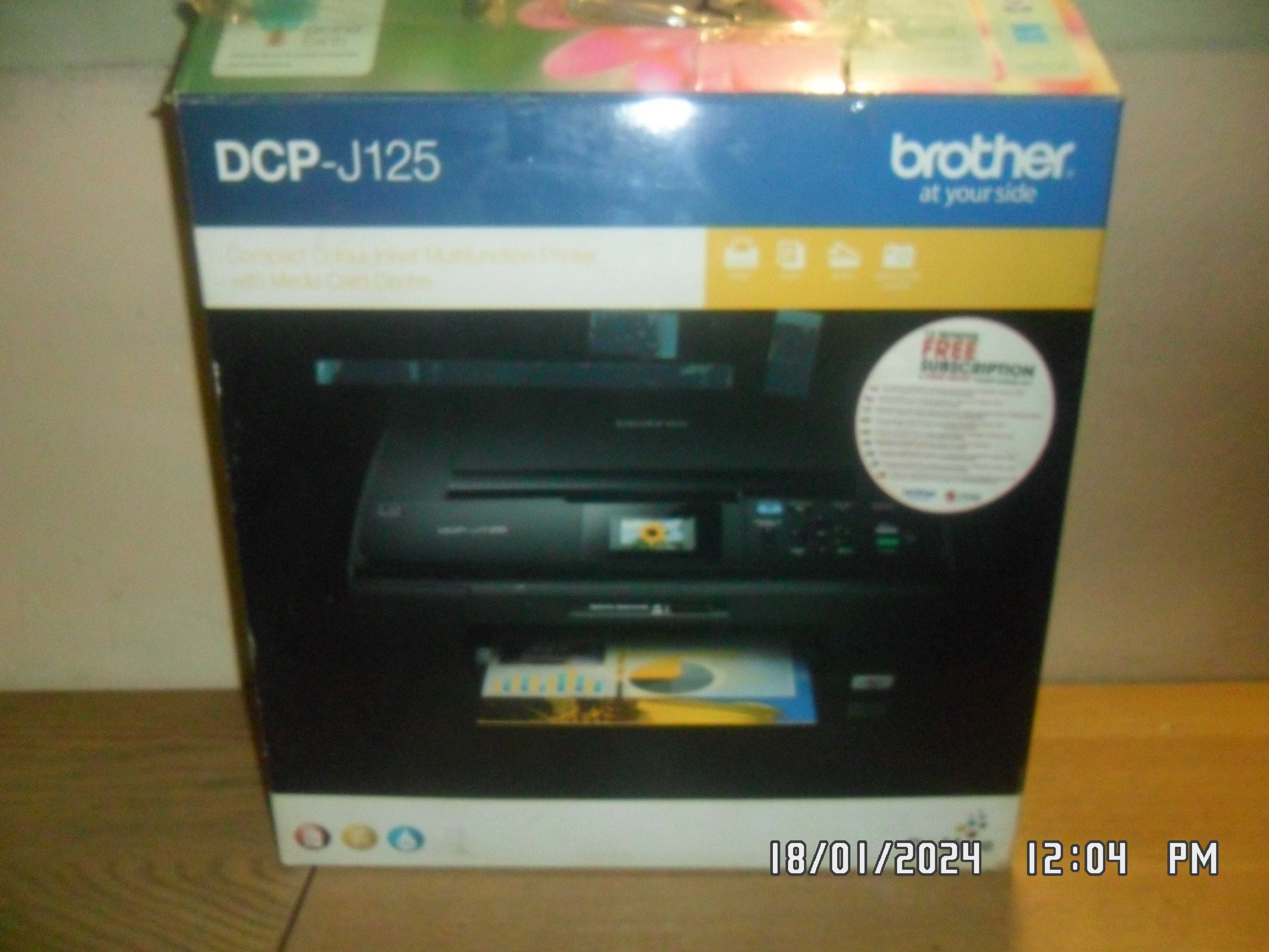 Brother DCP J125 wielofunkcyjne tylko skanowanie, nie drukuje