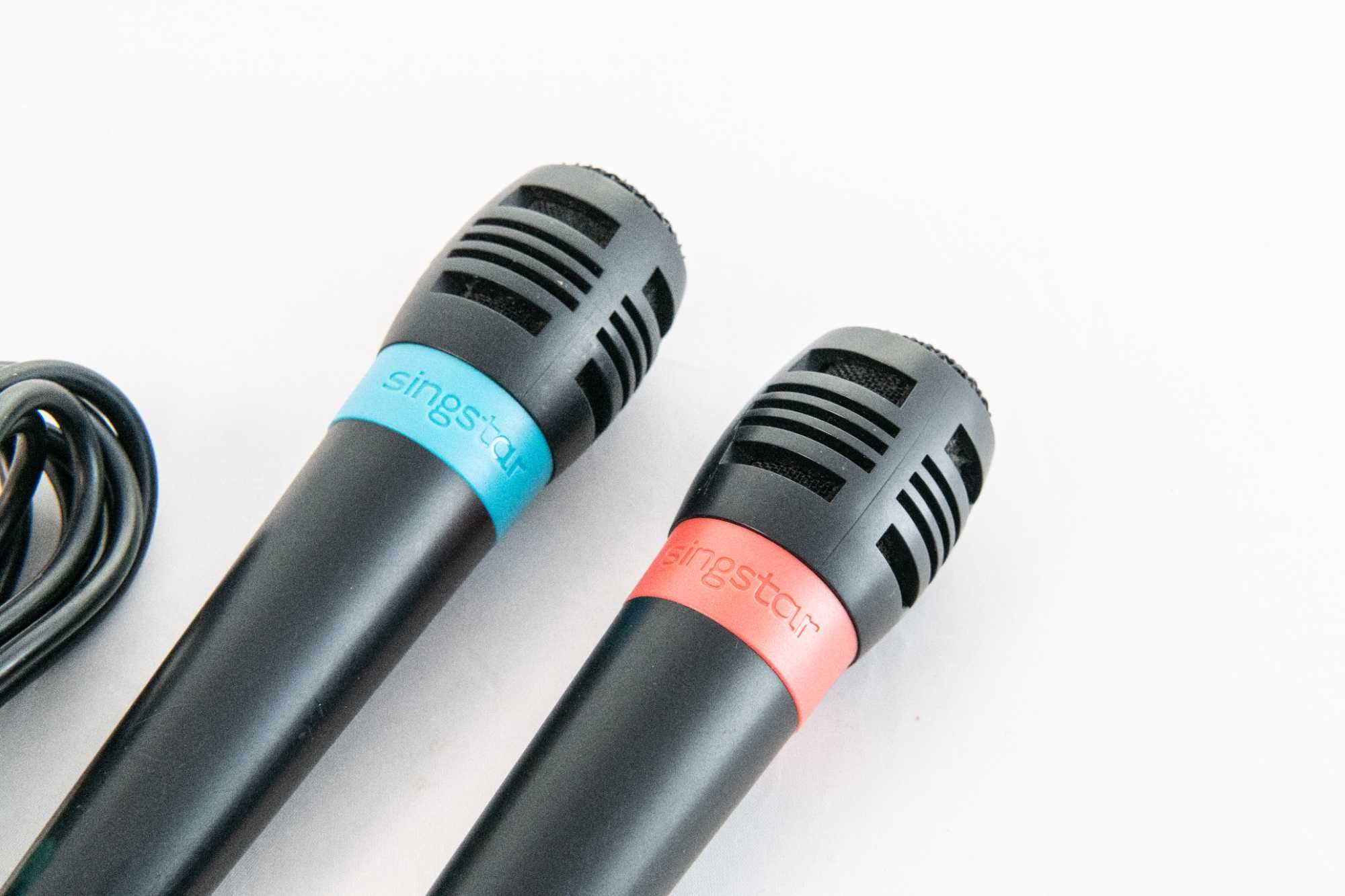 2x mikrofon przewodowy Singstar PS3 Playstation 3 + adapter