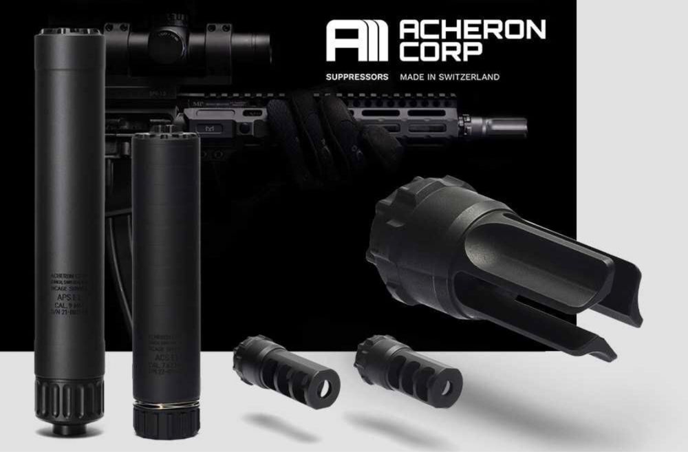 Tłumik Acheron APS E2 9 mm M13.5 x 1 L czarny