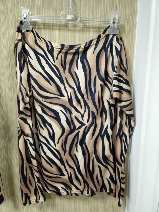 Bluzka Miss City r. L czarna, brąz dekolt !!!