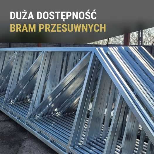 Brama przesuwna samonośna 6,00 m OCYNKOWANA