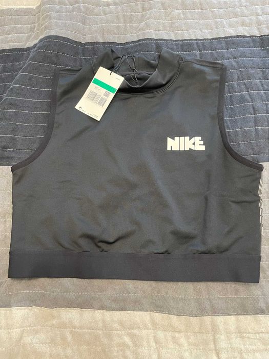 Crop Top sportowy Nike czarny damski XL nowy
