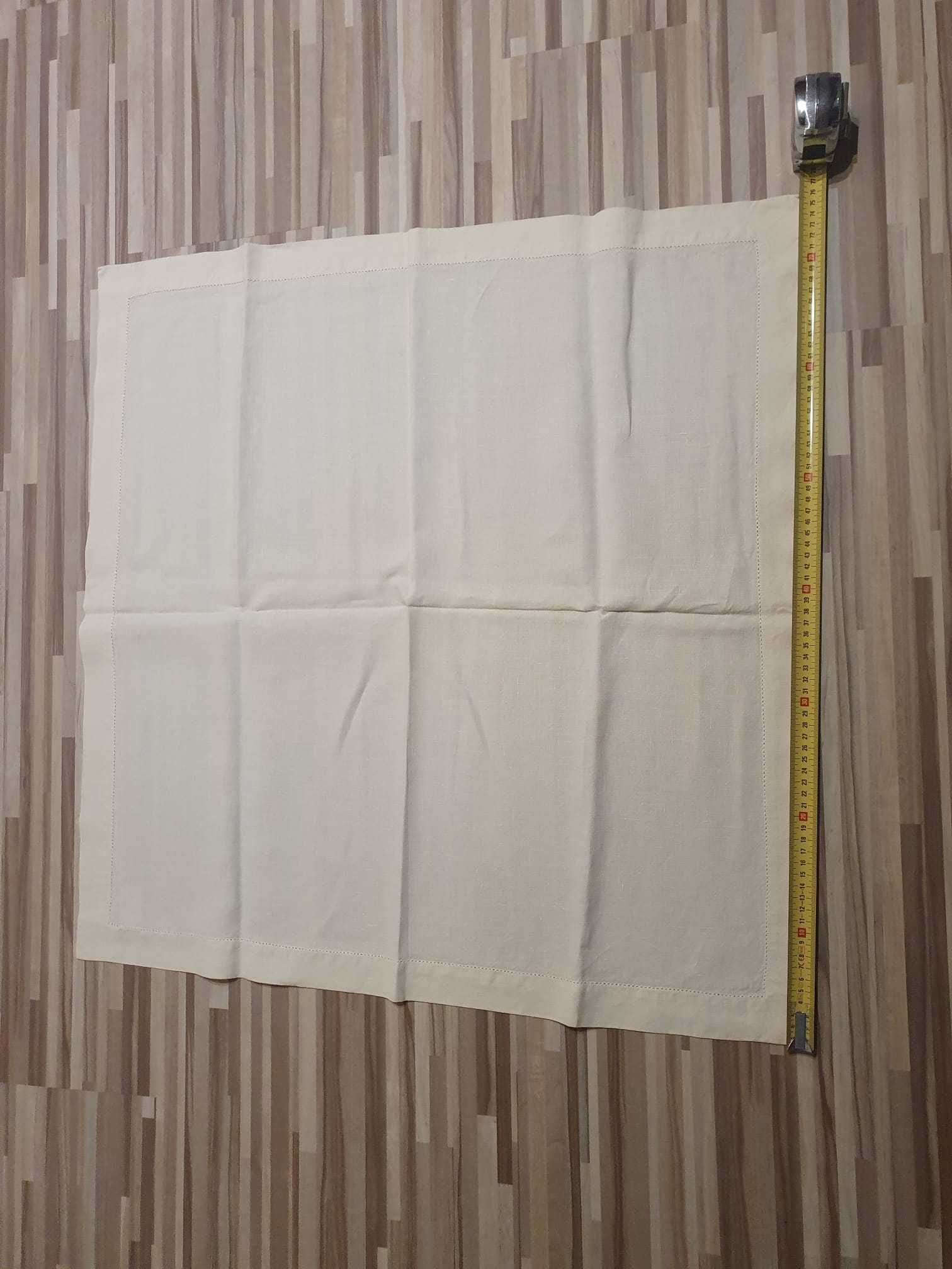 Obrus 100% len Orzel Linen Mill „Homeline” ecru 76x76 cm