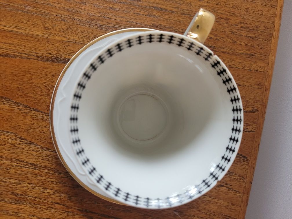 Filiżanka ze spodkiem porcelana vintage