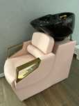 Cabeleireiro, rampa de cabelo, lavabo para cabelo, salão