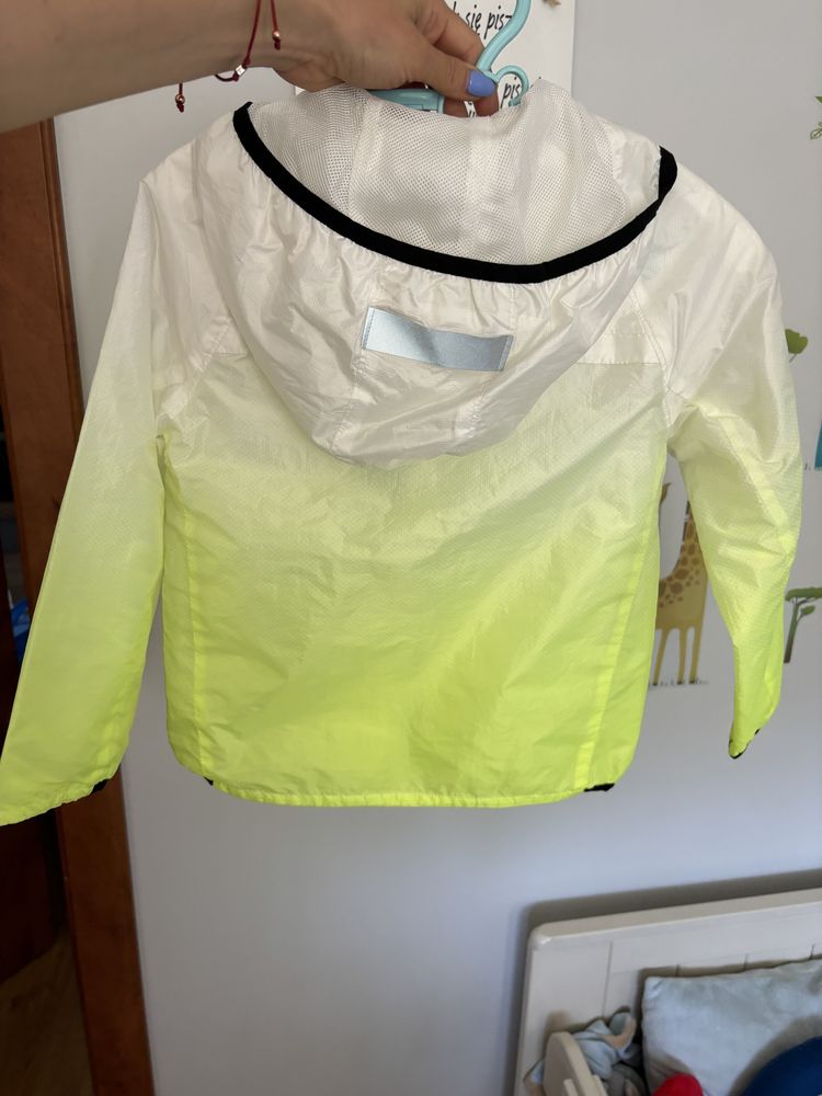 Gap fit kurtka wiatrówka neon odblaski neonowa