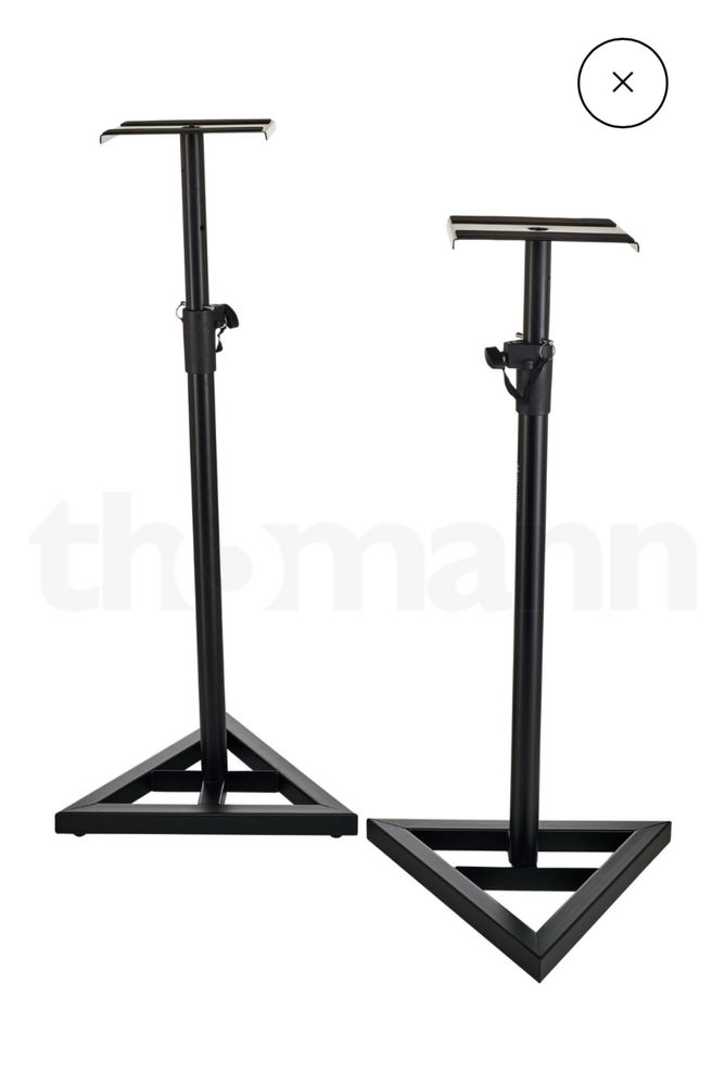 Yamaha HS8 colunas e suporte