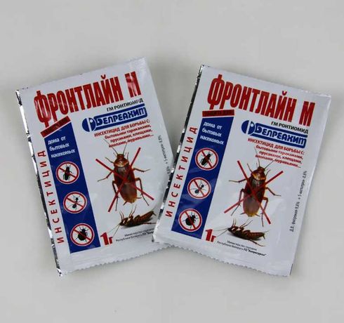 Порошок от тараканов, клещей, блох, клопов и муравьев Фронтлайм М 1 г