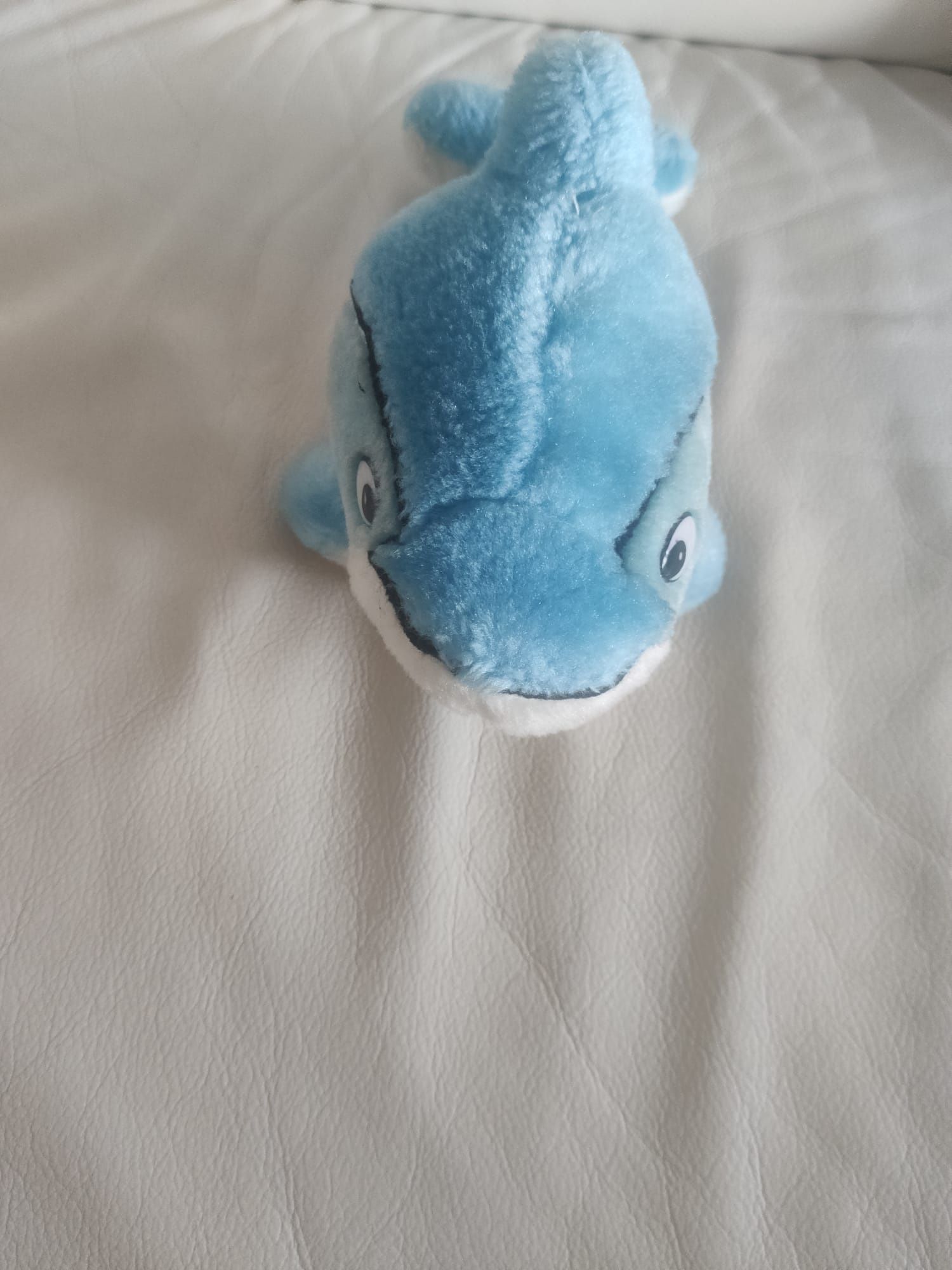Delfin niebieski maskotka, pluszak