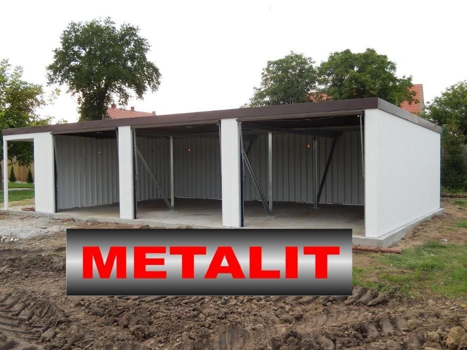 Garaż tynkowany Garaże Tynkowane Blaszane Blaszak Altana Domek