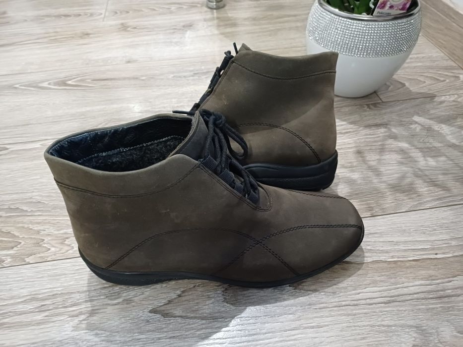 Buty damskie zimowe ortopedyczne skórzane Solidus rozm 7,5 (405).