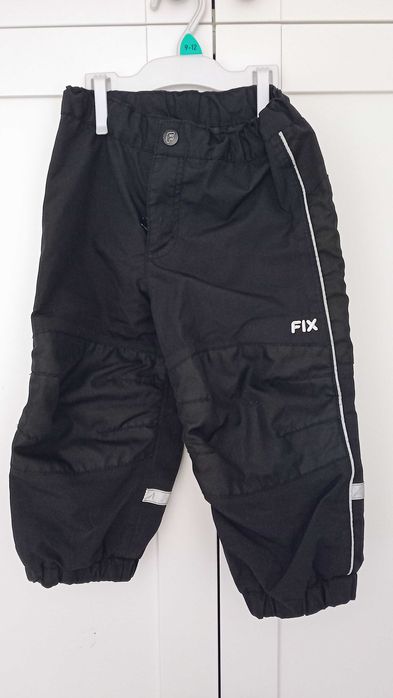 Spodnie firmy Fix, shell - ochronne - na śnieg i pluchę.