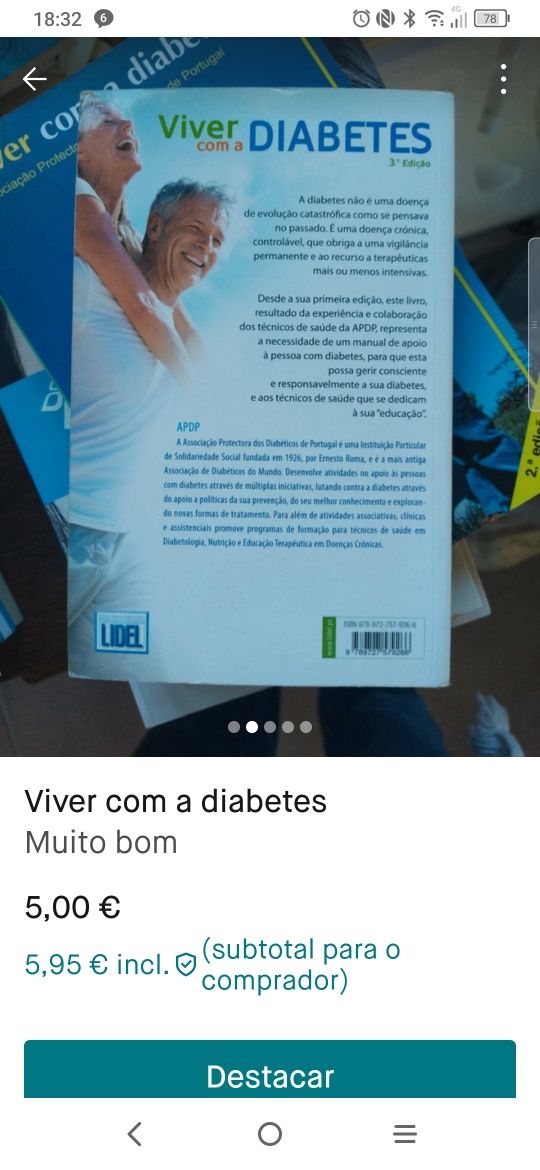 Livros sobre diabetes doença saúde HIV