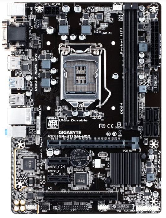 Материнська плата Gigabyte GA-H110M-HD2