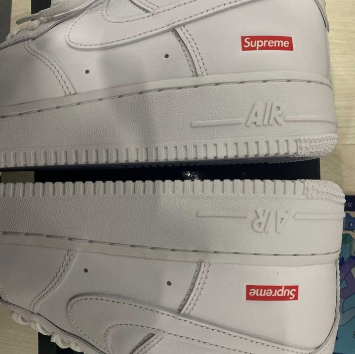 Białe Buty Nike Air Force 1 Low Supreme White Rozmiar.38.5
