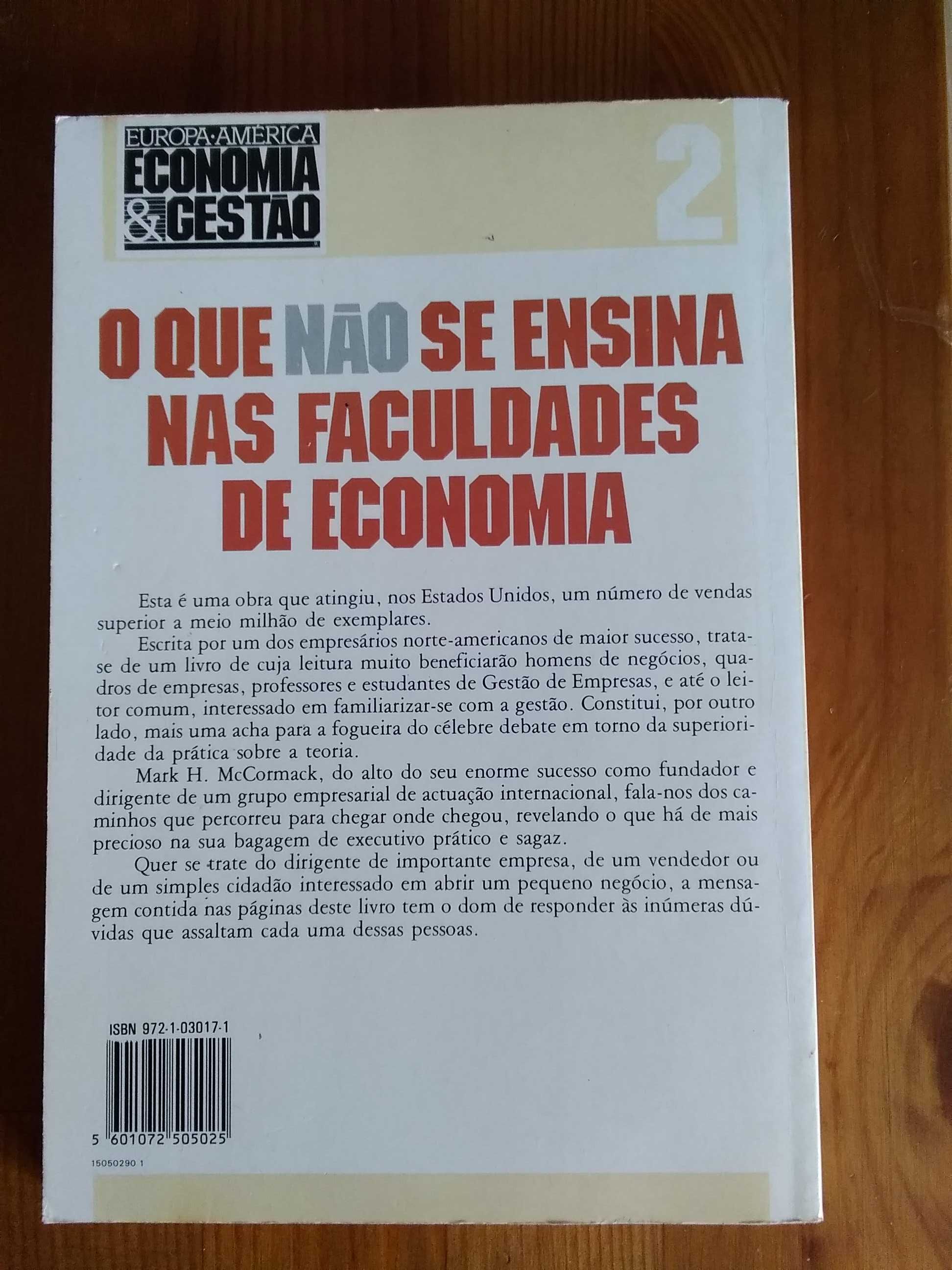 O que não se ensina nas faculdades de Economia de Mark H. McCormack