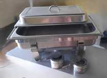 Banho maria  em inox com 2 lamparinas