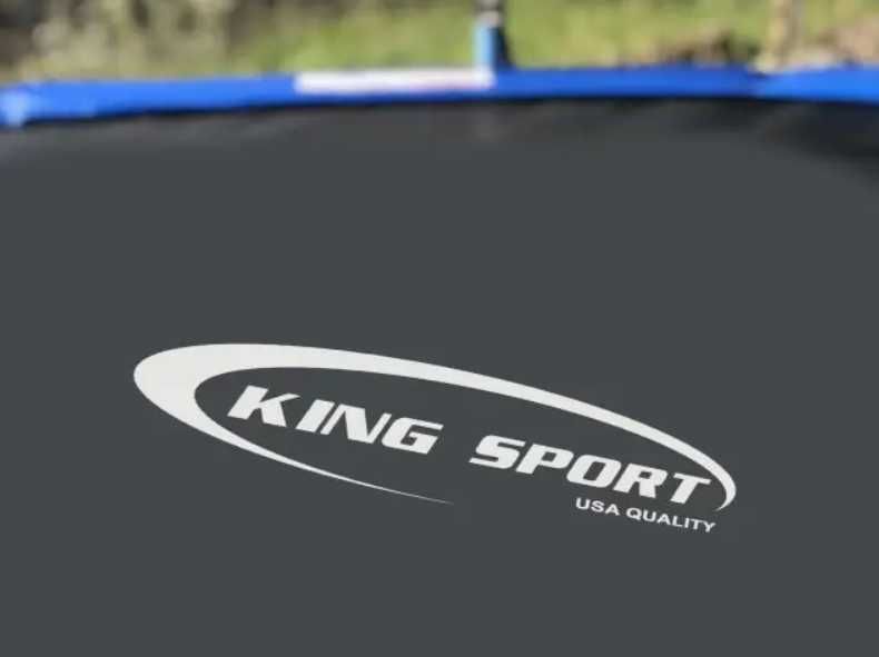 Батут дитячий 252 см з сіткою King Sport + драбинка в подарунок!