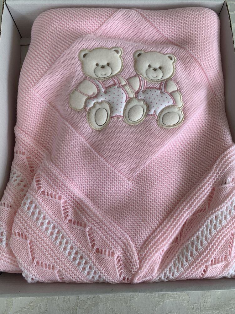 Xaile Manta Rosa para bebe babycoque ou carrinho