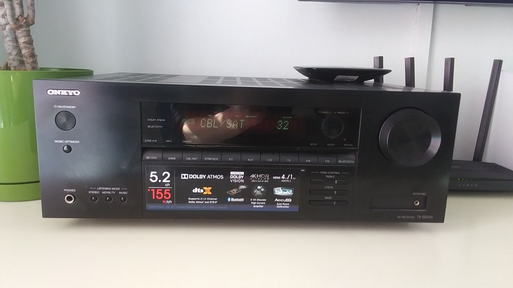 ONKYO TX-SR393 Wielokanałowy amplituner audio-video