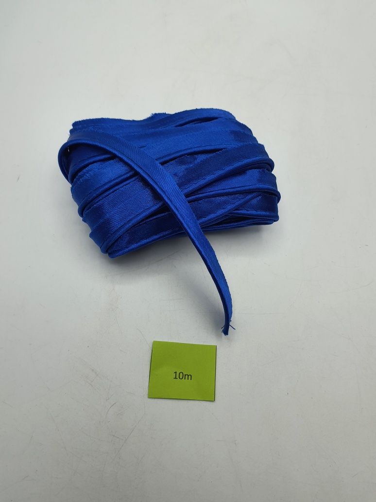 Wypustka atłasowa kupon 10 m.x 1 cm.modrak/chaber