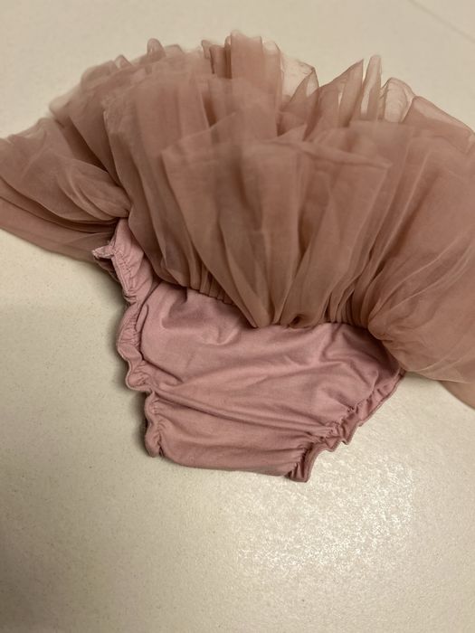 Rożowa spódniczka tiulowa dla dziewczynki, 86-92