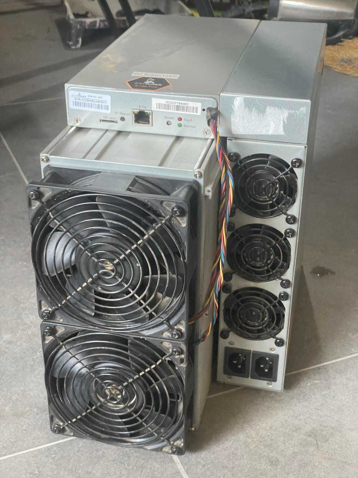 Bitmain Antminer S19K Pro 120TH (алюм, працює на 2х платах или разбор)