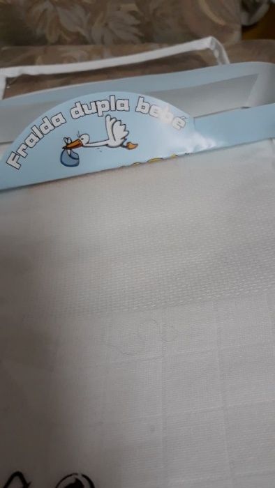 Fraldas especiais para bordar de bebe Azul ou Rosa Maiorista
