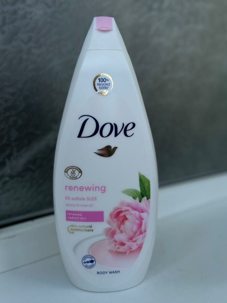 Body wash,Dove,  масло пиона и розы.