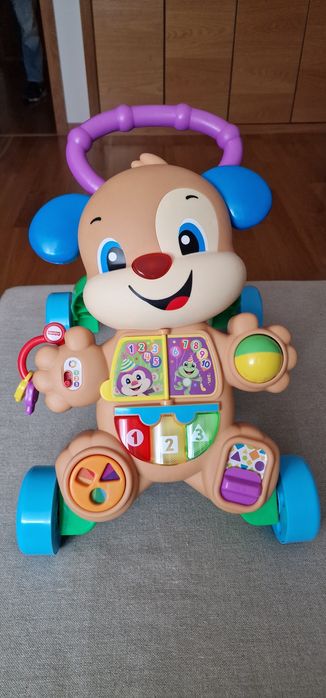 Andador cãozinho FisherPrice + Balde de formas e cores FisherPrice