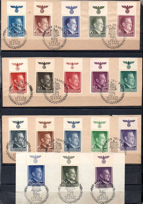 Znaczki GG - Generalna Gubernia - stempel Kraków