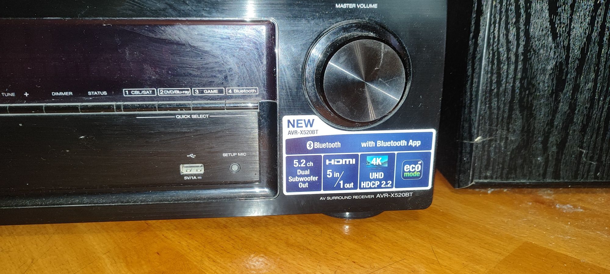 Kino Domowe denon avr-x520bt + kolumny 5.2