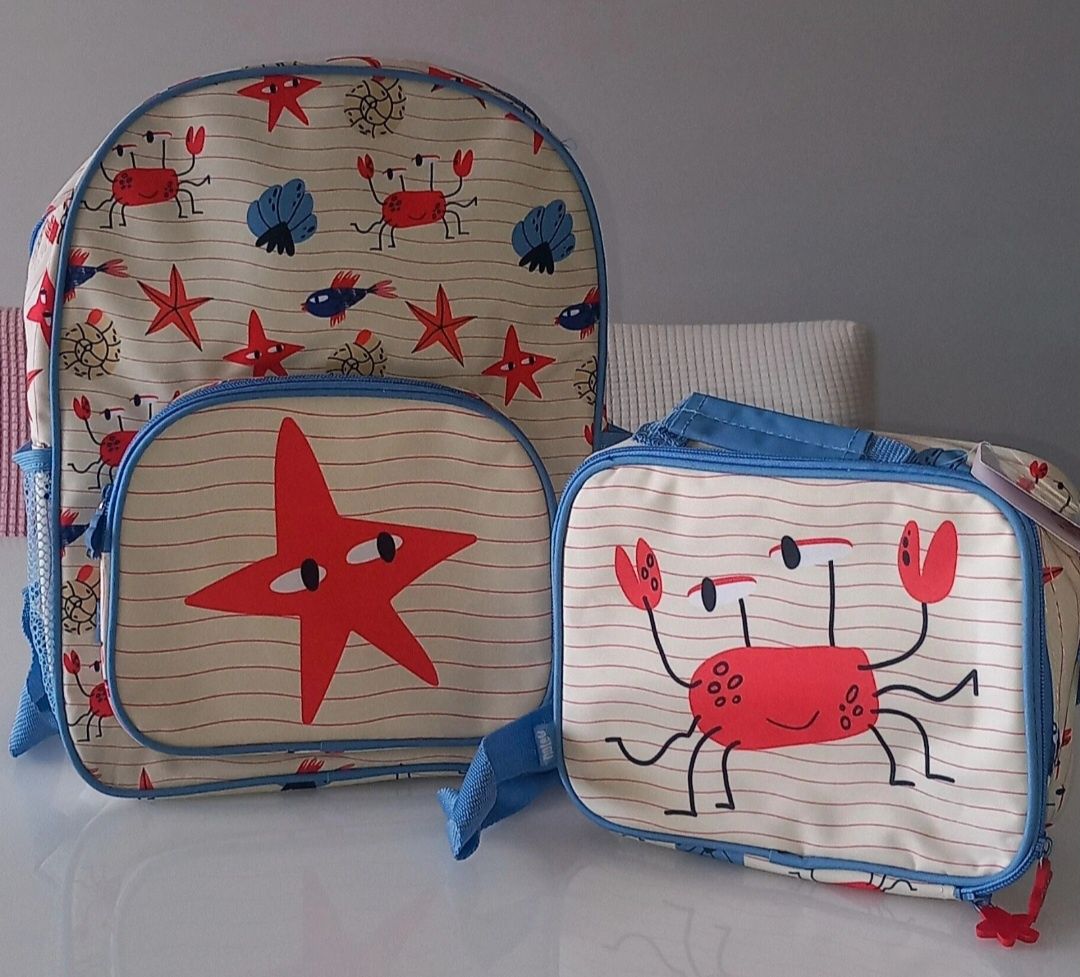 CONJUNTO ESCOLAR (Mochila+lancheira) - coleção Sea Star