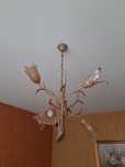 Piękna Lampa sufitowa ,Żyrandol led,Jak Nowa,Metal