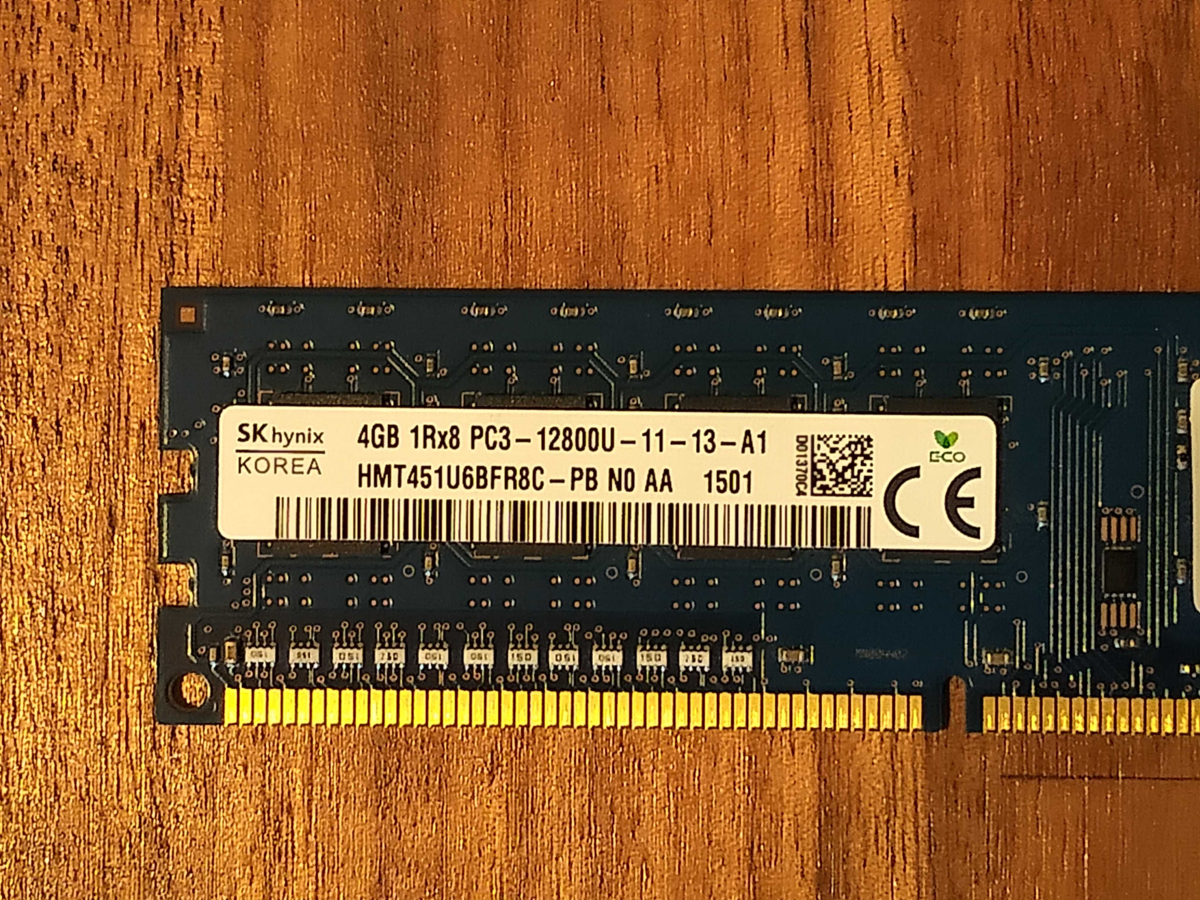 Pamięć RAM PC DIMM DDR3 SKhynix 4GB PC3-12800U 1600MHz