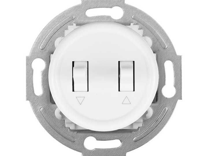 RETRO przełącznik roletowy (chwilowy) bez ramki BIAŁY LOFT PRL